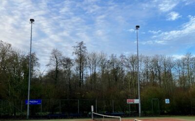 Bas tennis en padel, vervanging naar LED verlichting